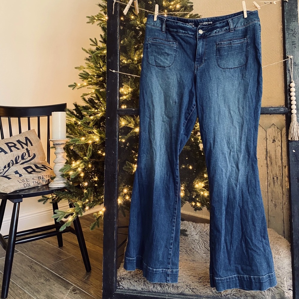 Lane Bryant Lightly Flared Trouser Hem Jeans.